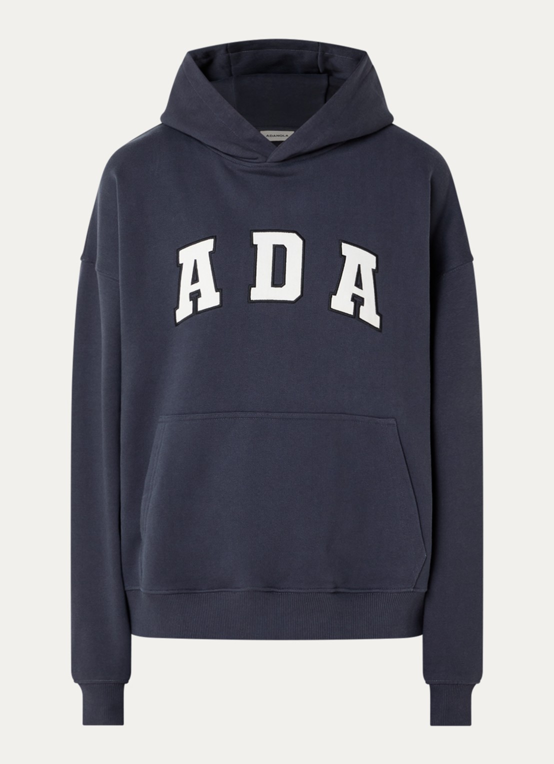 Adanola Ada sweatvest met borduring - voorkant 4 indigo