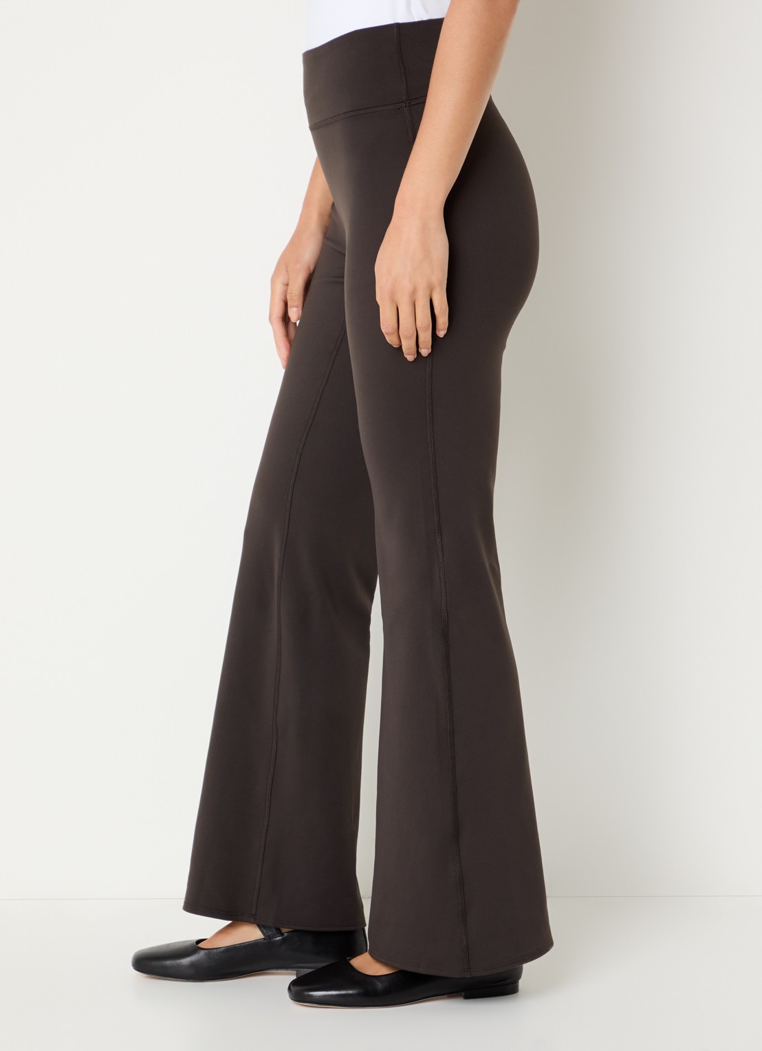 Adanola High waist flared fit trainingslegging met stretch - detail 5 donkerbruin