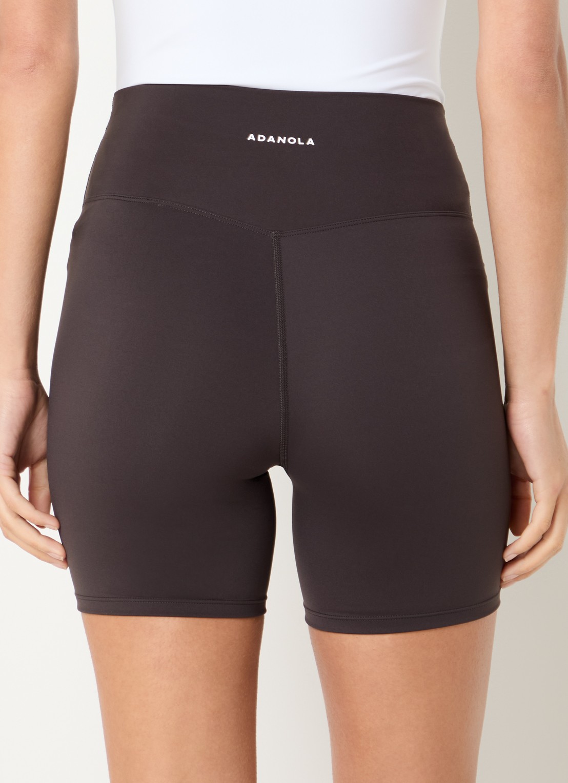 Adanola High waist skinny fit trainingslegging - achterkant donkerbruin