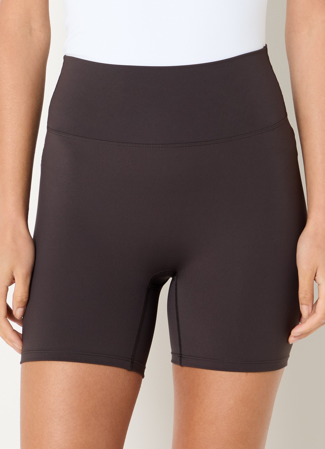 Adanola High waist skinny fit trainingslegging - detail 4 donkerbruin