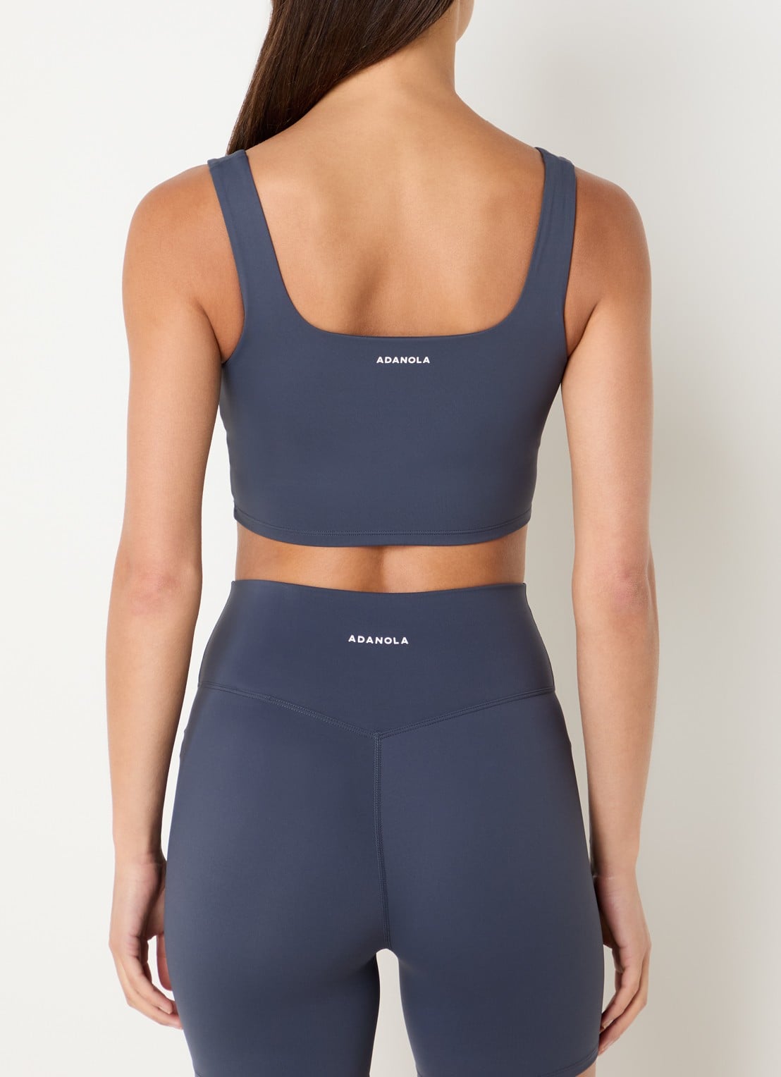 Adanola Ultimate sport bh met medium support en uitneembare vulling - achterkant staalblauw