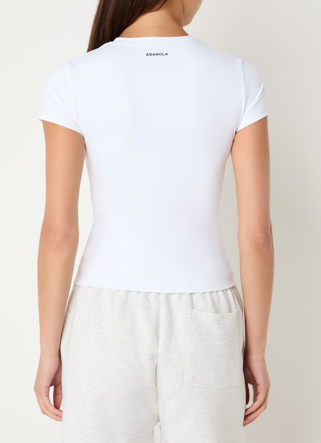 Adanola Ultimate trainings T-shirt met stretch - achterkant 2 wit
