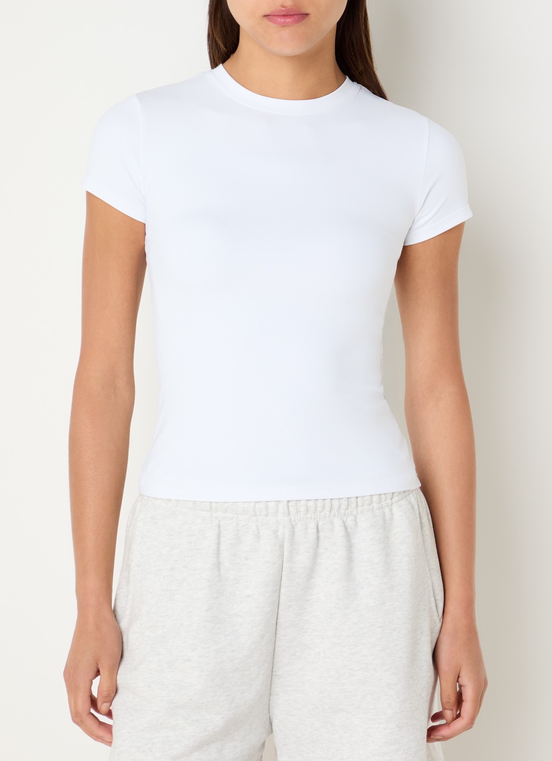 Adanola Ultimate trainings T-shirt met stretch - detail wit