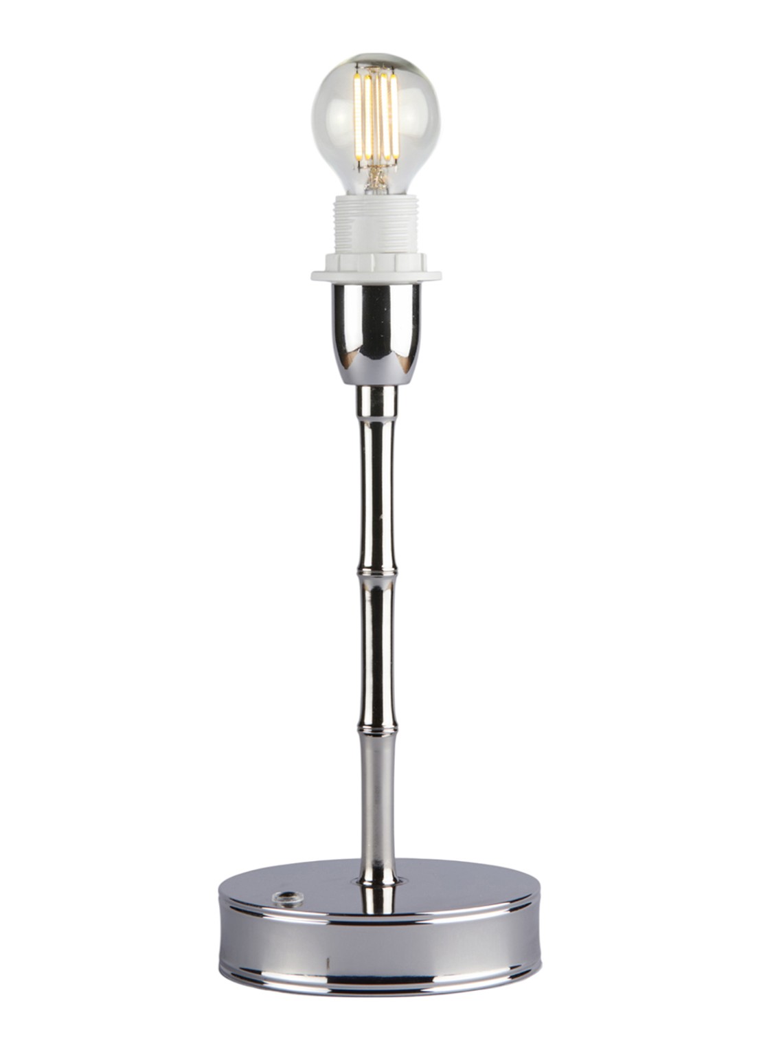 Addison Ross Bamboo lampvoet 25 cm        - voorkant 2 zilver