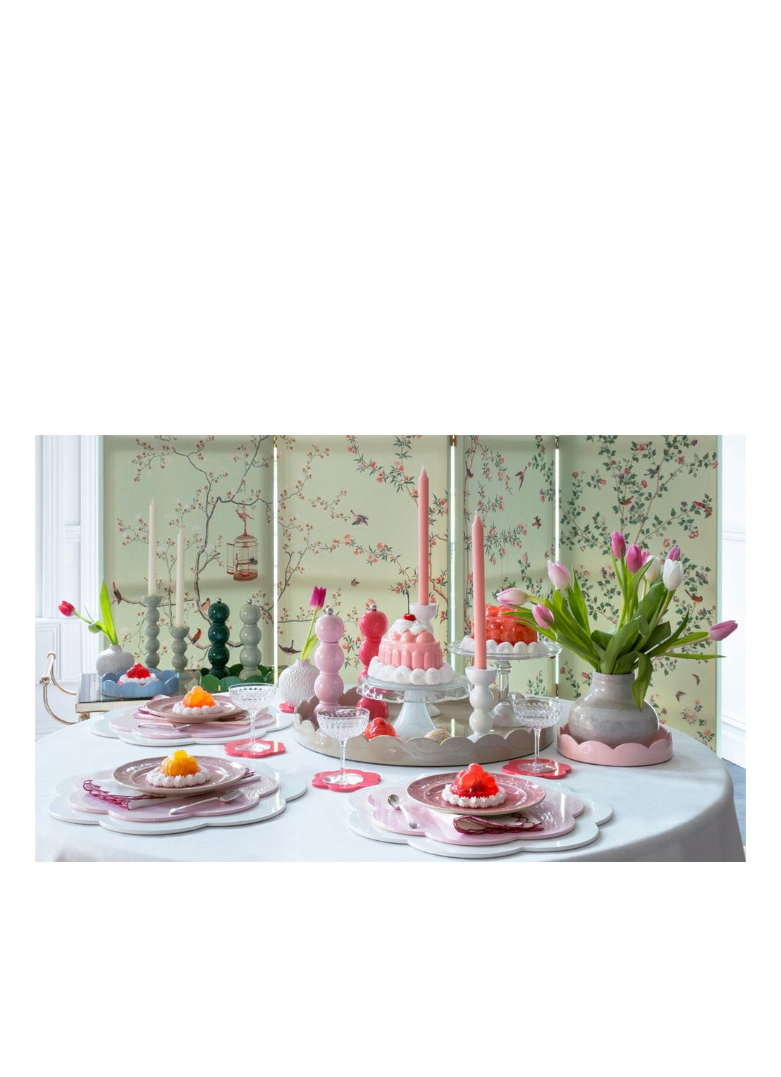 Addison Ross Bobbin peper / zoutmolen 22 cm - detail roze