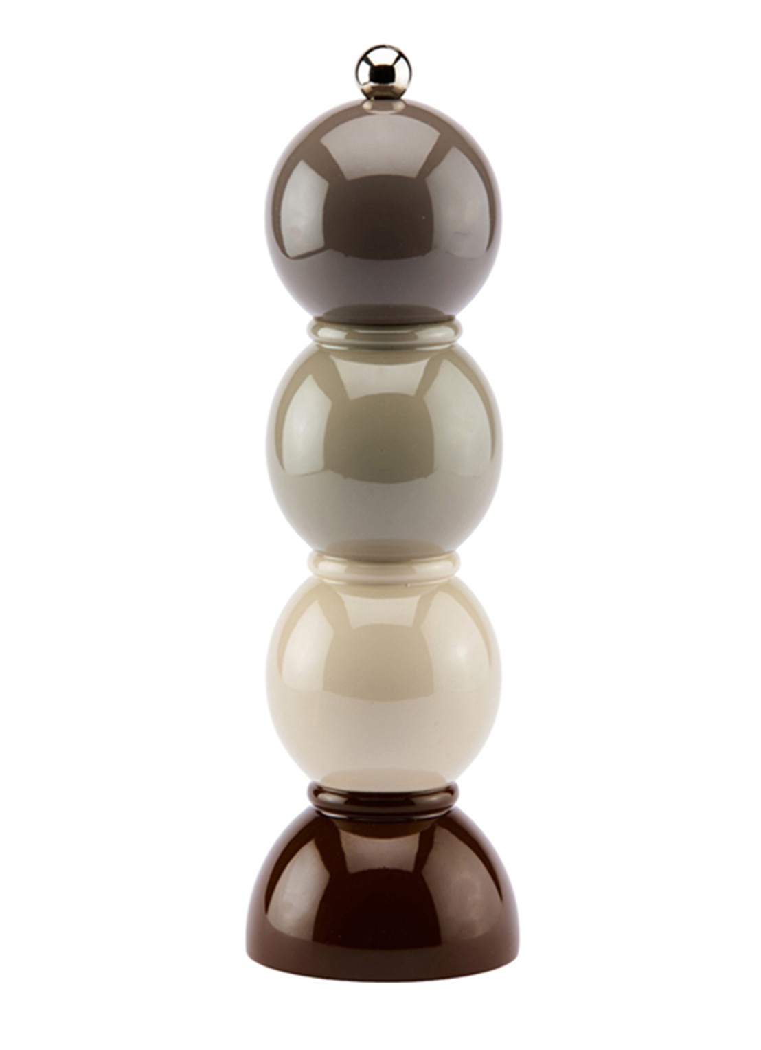 Addison Ross Bobbin zout- en pepermolen 24 cm - voorkant taupe