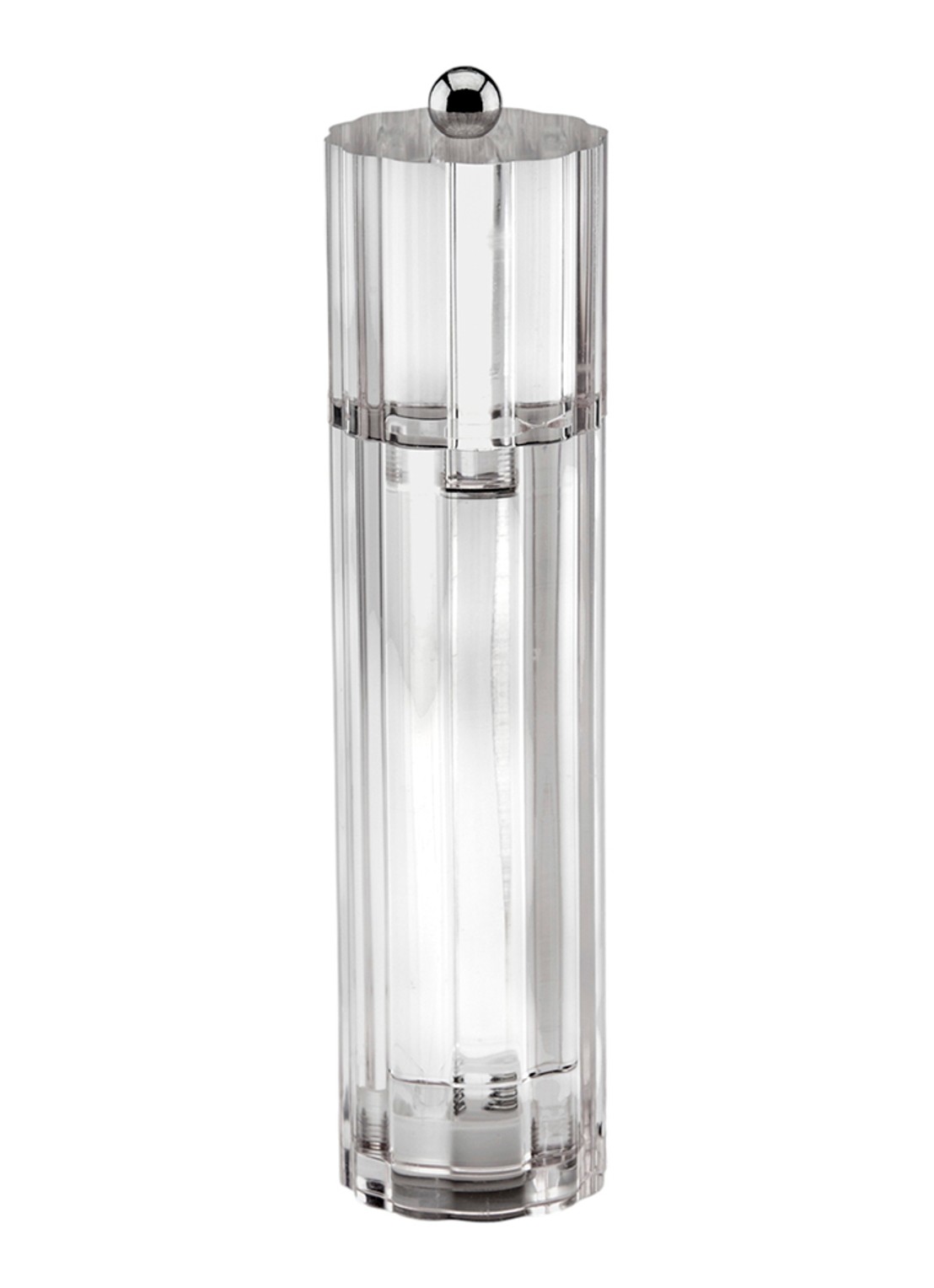 Addison Ross Flute zout- en pepermolen 23 cm - voorkant transparant