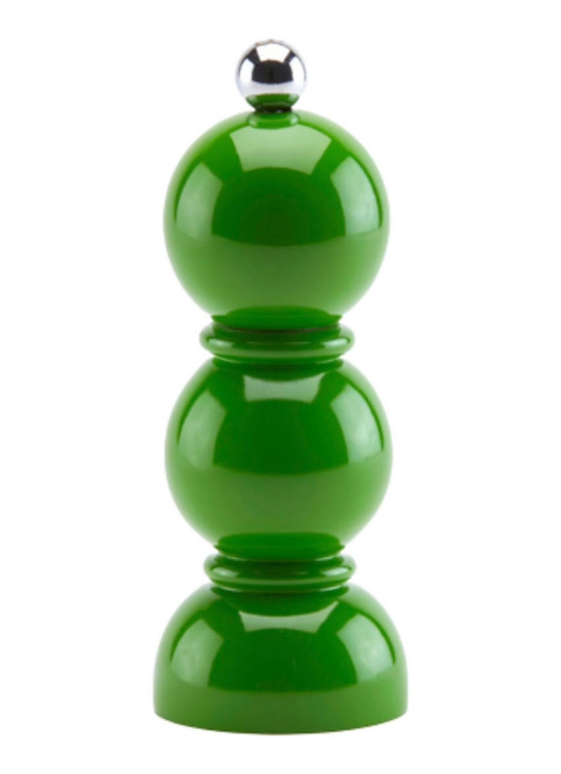 Addison Ross Mini Bobbin peper / zoutmolen 14 cm - voorkant groen