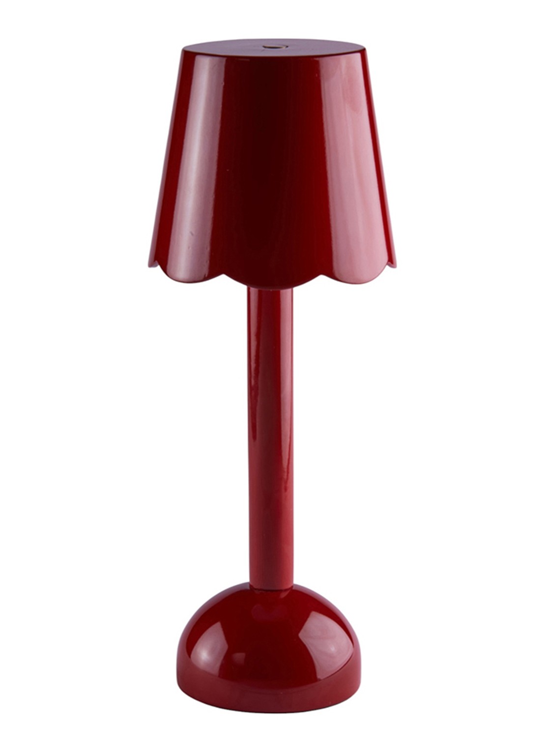 Addison Ross Scallop LED tafellamp 28 cm - voorkant rood
