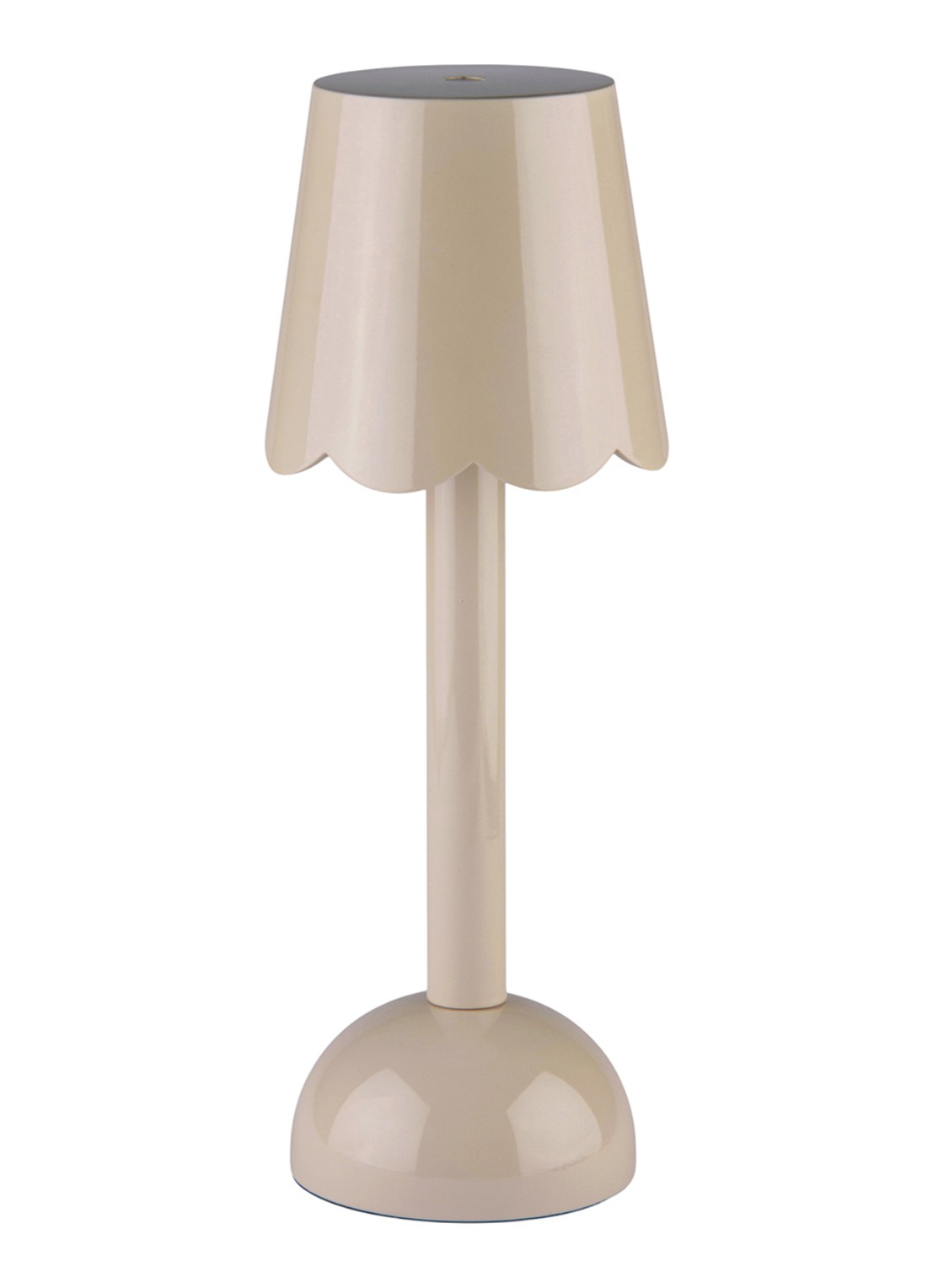 Addison Ross Scallop LED tafellamp 28 cm    - voorkant 2 beige