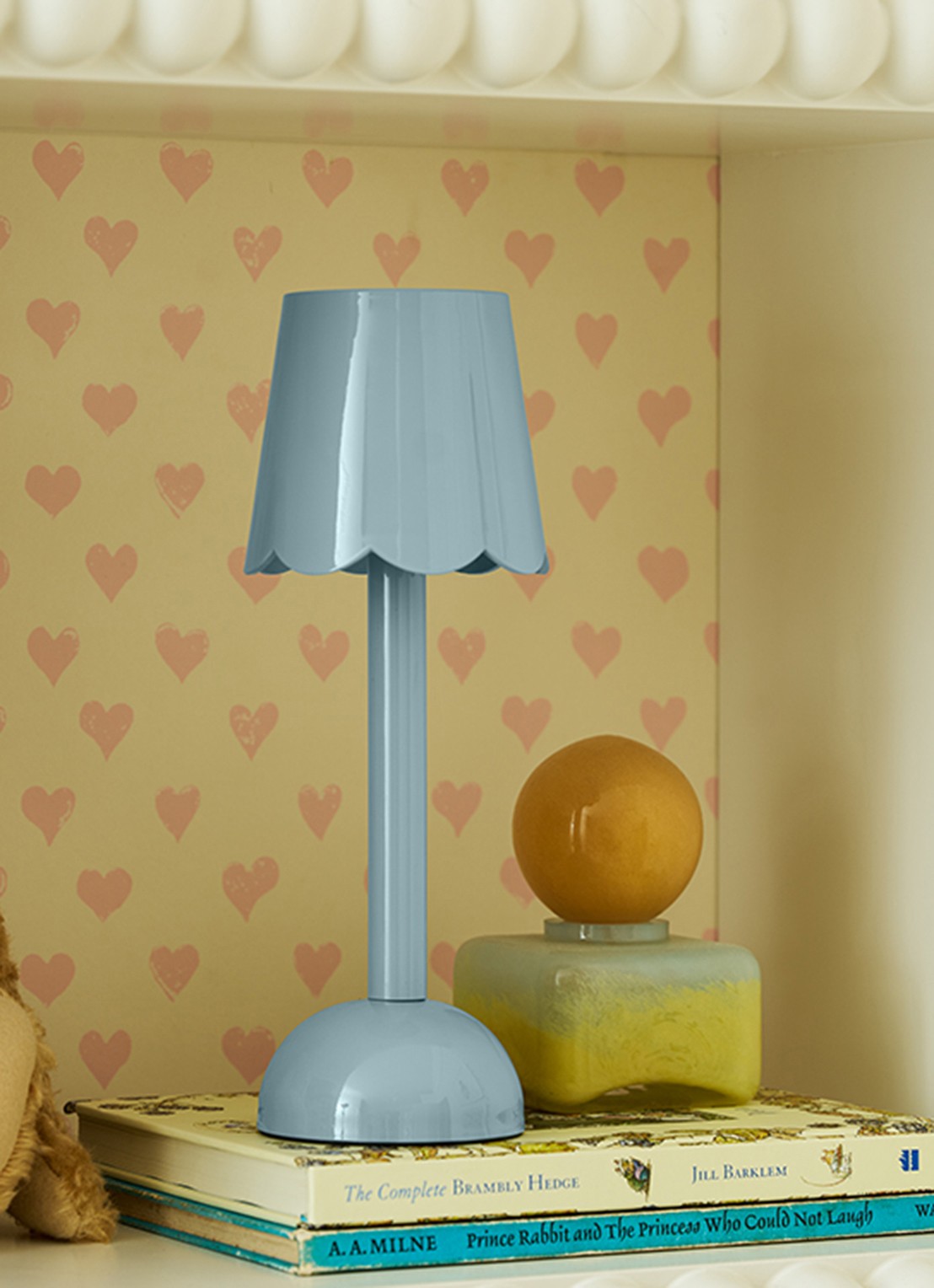 Addison Ross Scallop LED tafellamp 28 cm    - voorkant 2 blauw