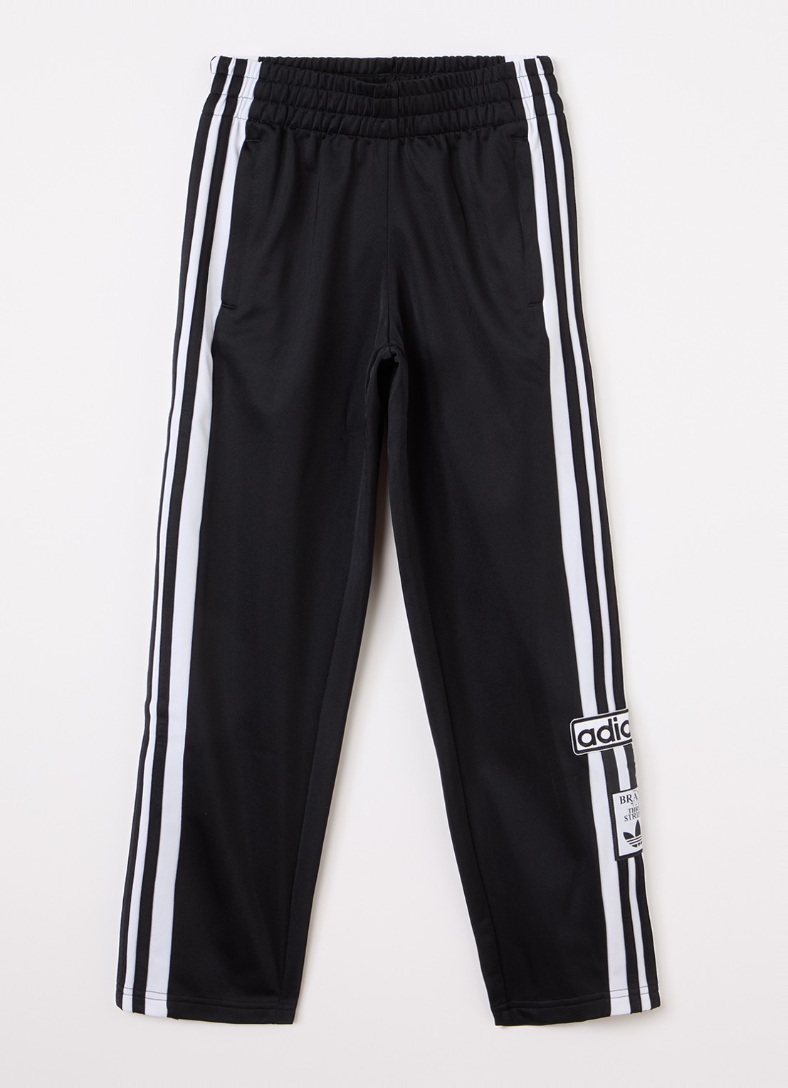 Adidas Adibreak straight fit trackpants met logo - voorkant 2 zwart