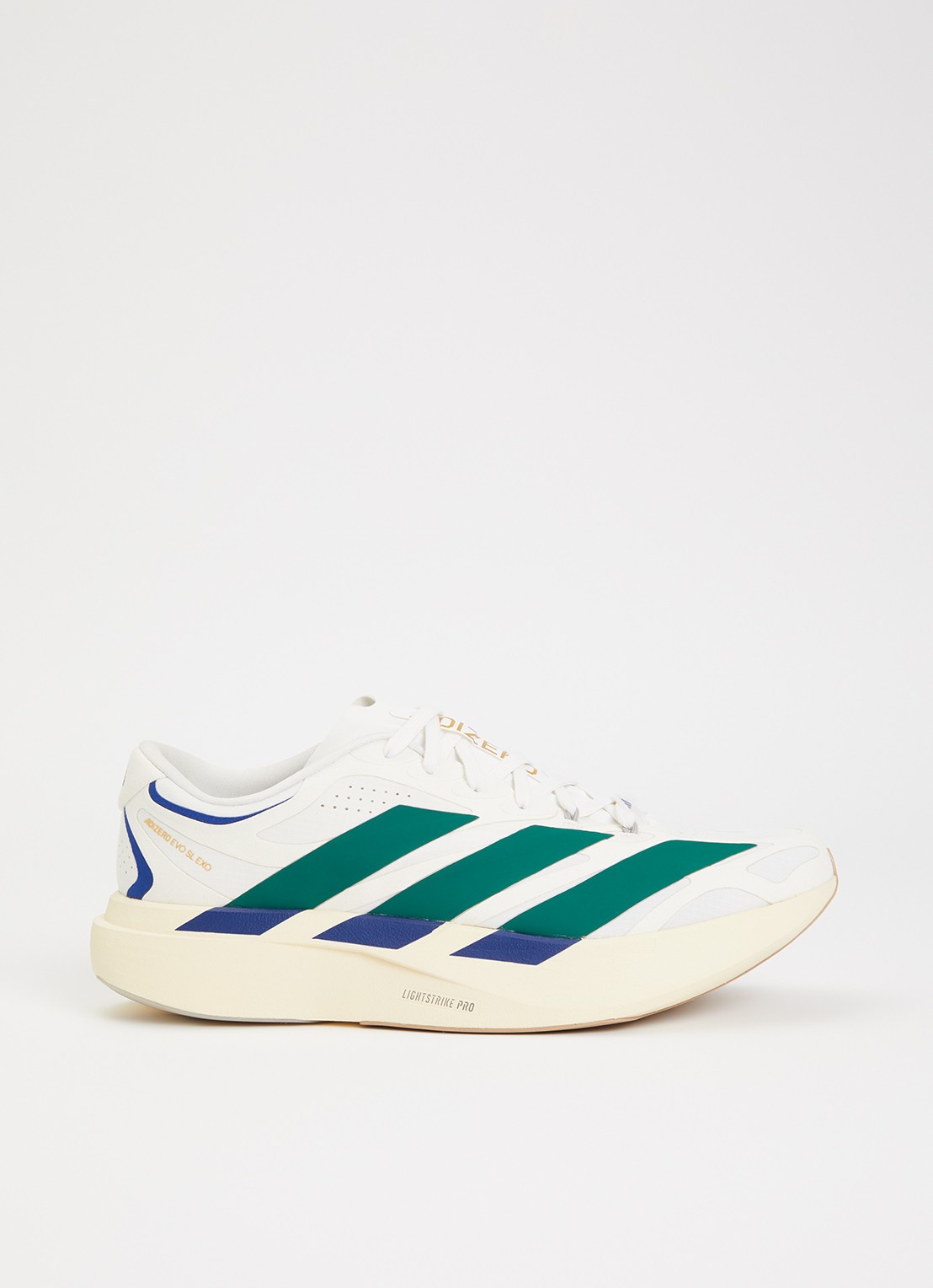 Adidas Adizero EVO SL EXO sneaker van mesh - voorkant gebroken wit