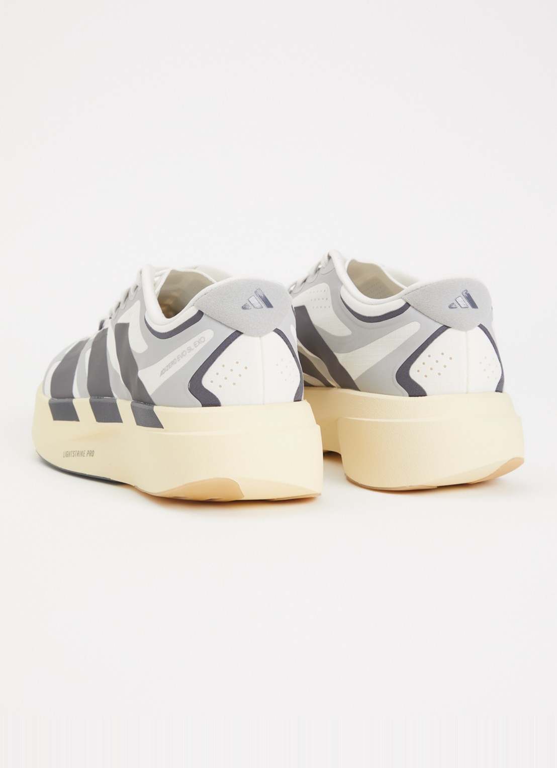 Adidas Adizero Evo SL hardloopschoen met logo  - achterkant 4 grijs