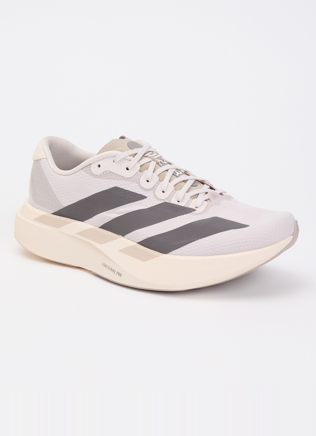 Adidas Adizero EVO SL sneaker met gebreide bovenwerk - voorkant 5 beige