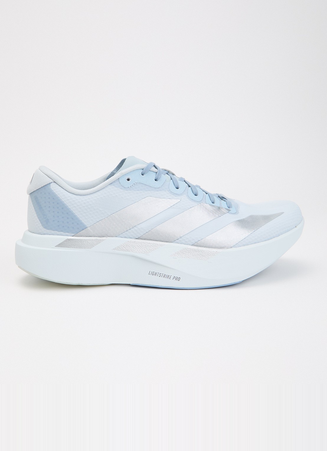Adidas Adizero sneaker van mesh met logo - voorkant lichtblauw