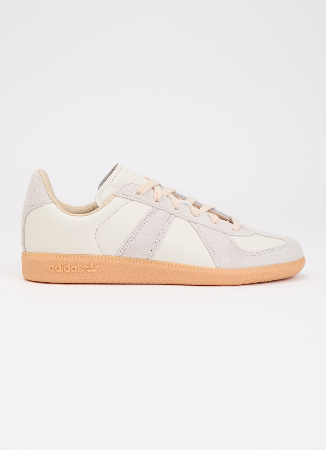 Adidas Army sneakers van leer met suède details - voorkant 5 creme