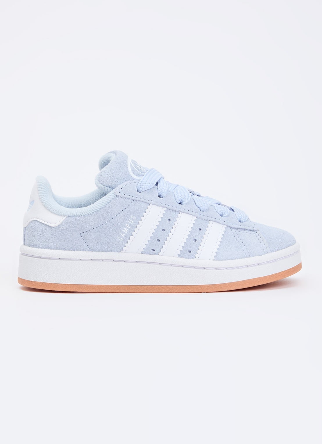 Adidas Campus 00s sneaker van suède met leren details - voorkant 2 lichtblauw