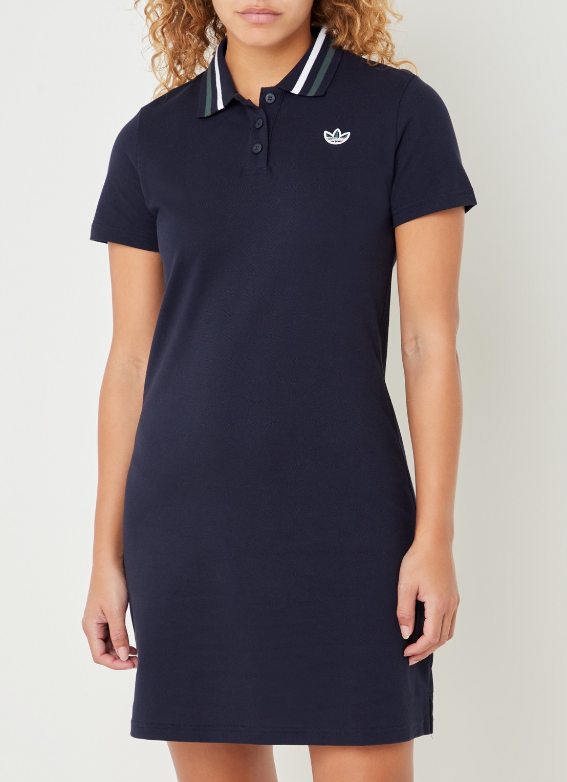 Adidas Class of 72 mini polo jurk met logo  - detail 2 indigo