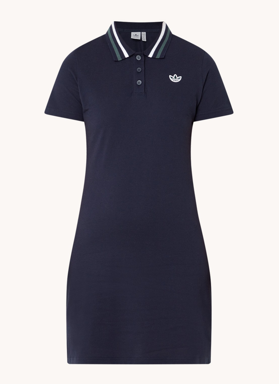 Adidas Class of 72 mini polo jurk met logo  - voorkant 3 indigo