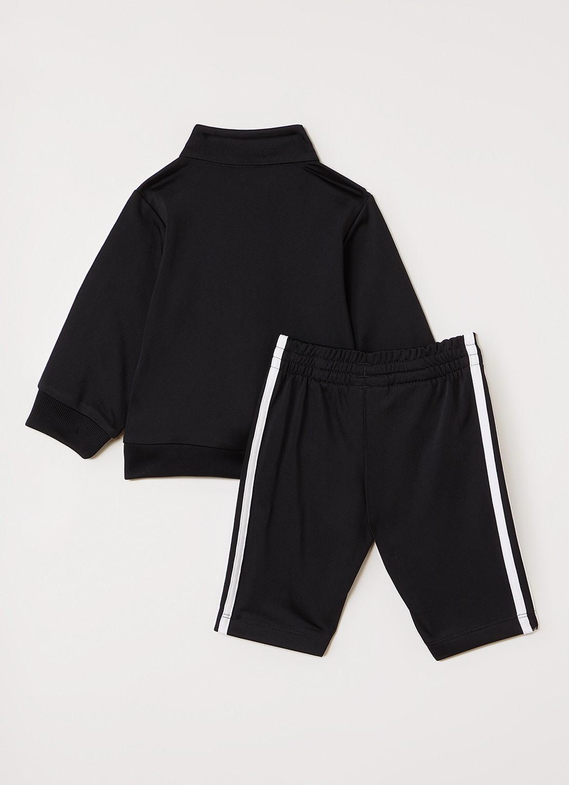 Adidas Firebird set van trackvest met trackpants 2-delig - voorkant 2 zwart