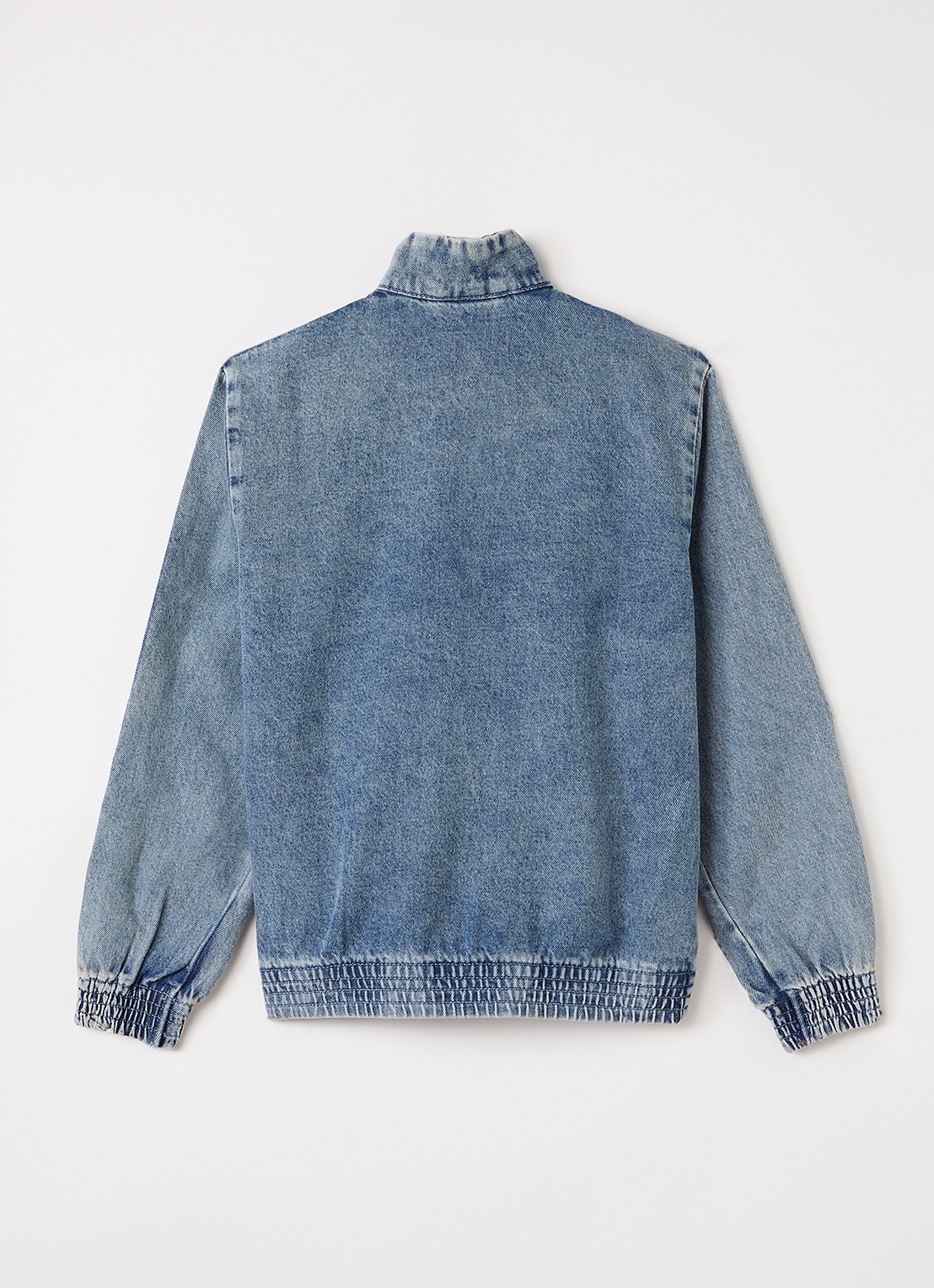 Adidas Firebird spijkerjas met logo - achterkant 2 jeans