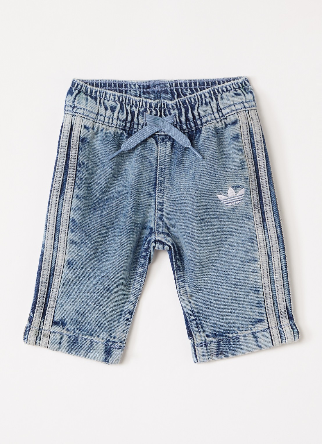 Adidas Firebird straight fit broek - voorkant indigo