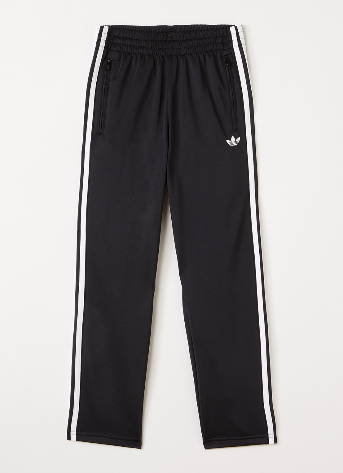 Adidas Firebird straight fit trackpants met logo - voorkant zwart