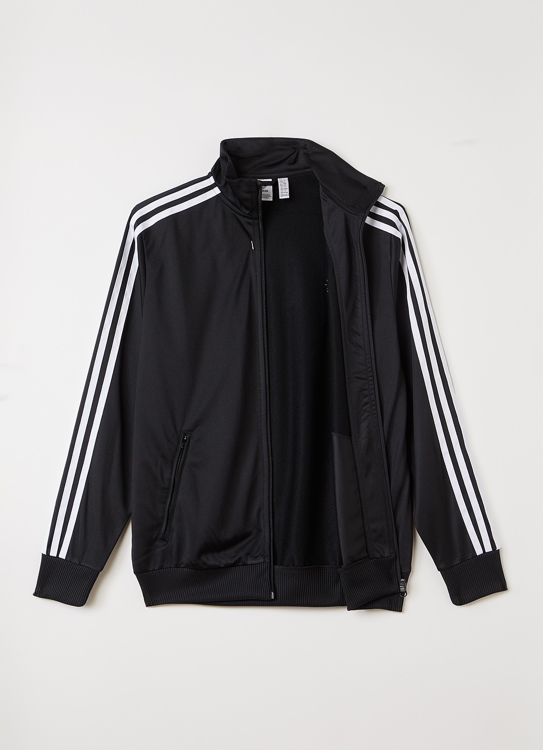 Adidas Firebird trackvest met logo - voorkant 3 zwart