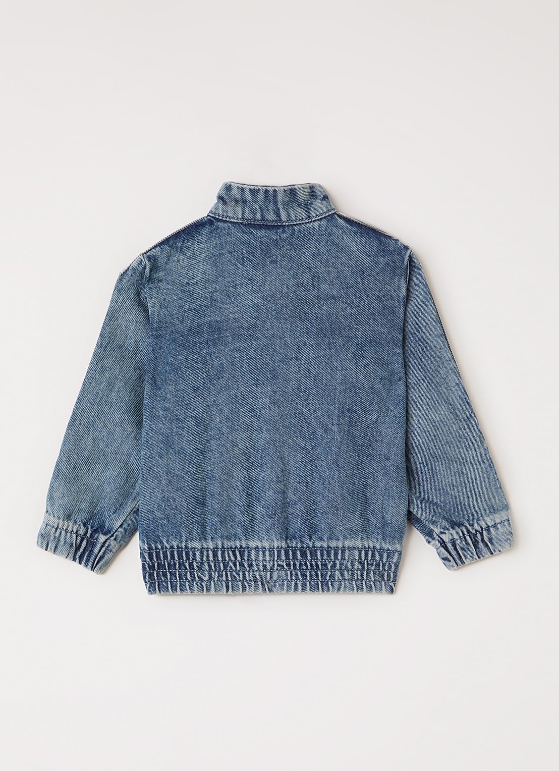 Adidas Firebird trackvest van denim - achterkant 2 indigo