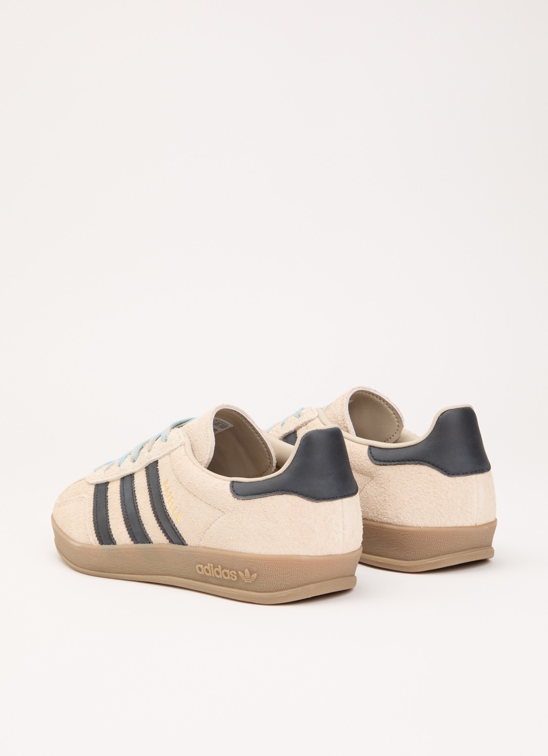 Adidas Gazelle Indoor sneaker van suède met logo - achterkant 5 khaki