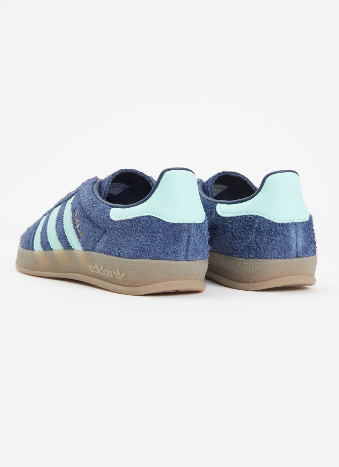 Adidas Gazelle Indoor sneaker van suède met logo - achterkant 4 indigo