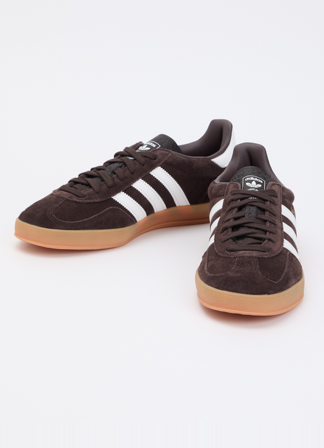 Adidas Gazelle Indoor sneaker van suède met logo - detail 3 donkerbruin
