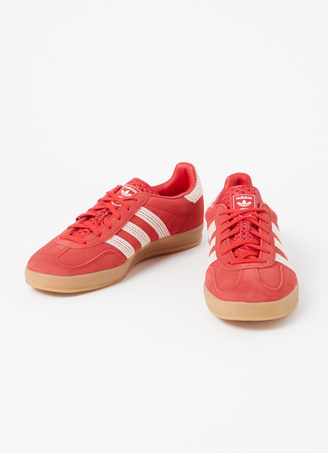 Adidas Gazelle Indoor sneaker van suède - detail rood