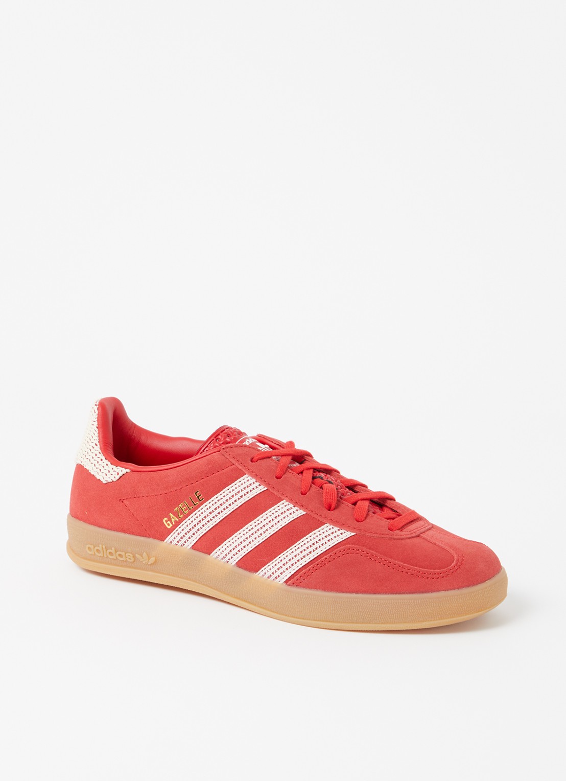 Adidas Gazelle Indoor sneaker van suède - voorkant 5 rood