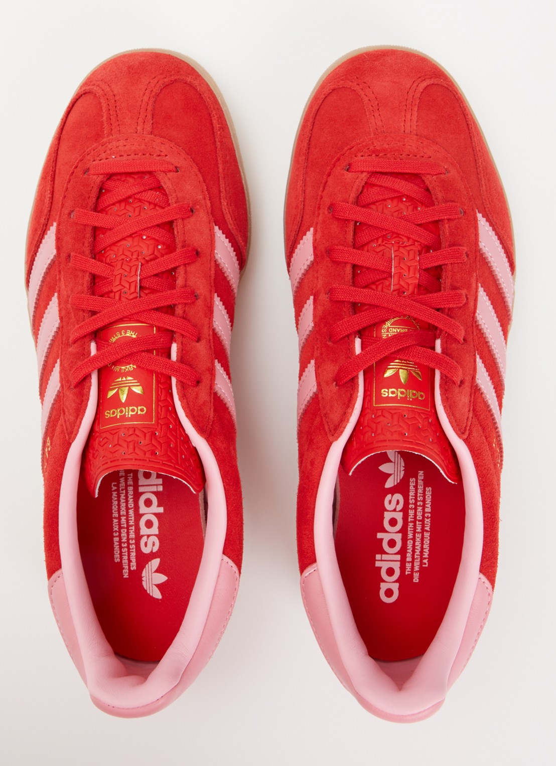 Adidas Gazelle Indoor sneaker van suède - detail 4 rood