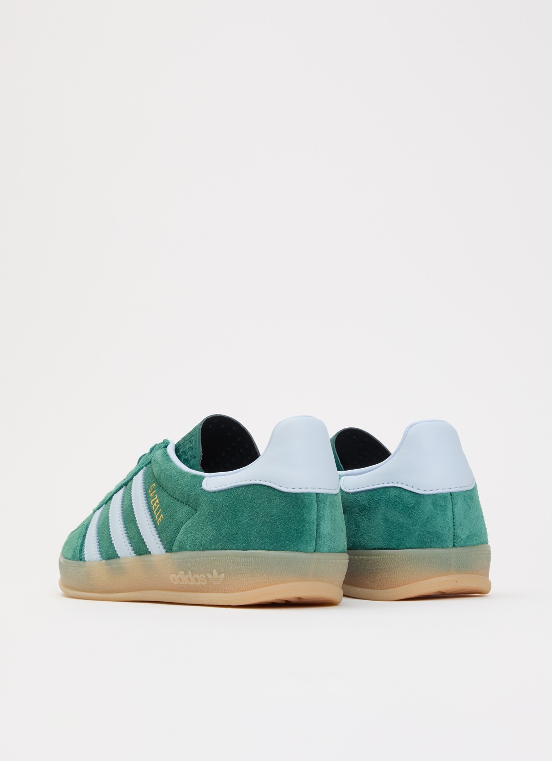 Adidas Gazelle Indoor sneaker van suède  - achterkant donkergroen