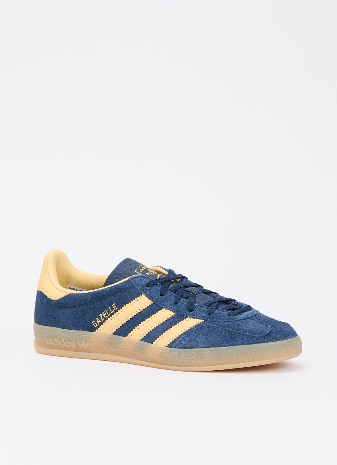 Adidas Gazelle indoor sneaker van suède - voorkant donkerblauw