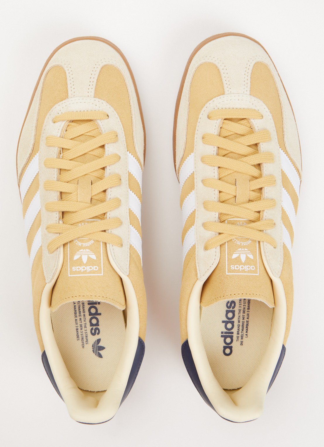 Adidas Gazelle Indoor sneaker van suède - detail 4 geel