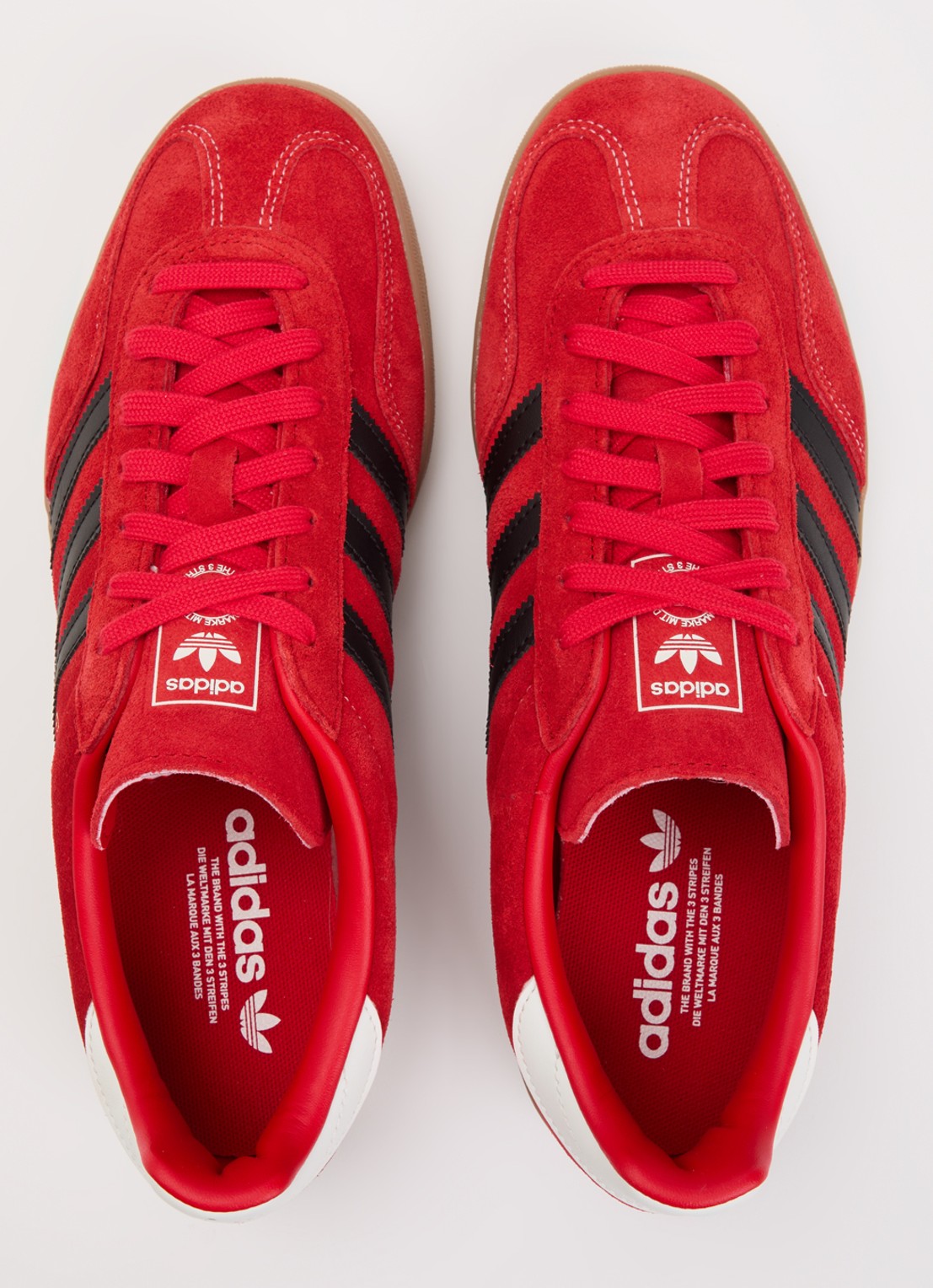 Adidas Gazelle Indoor sneaker van suède - detail 4 rood