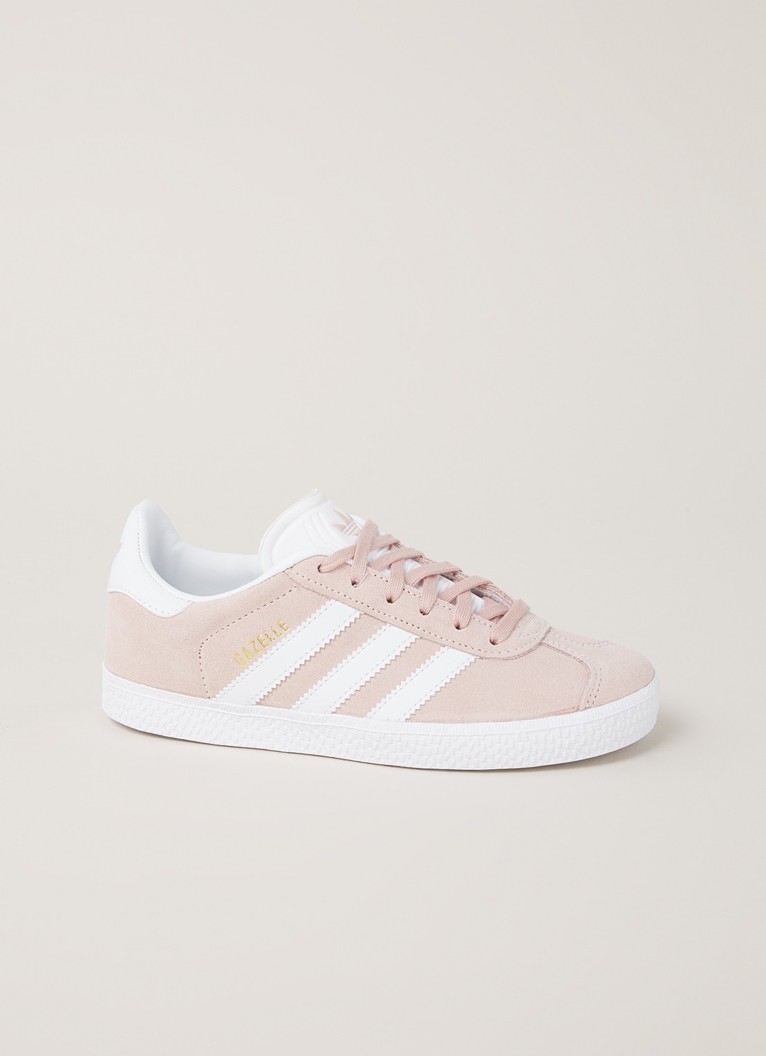 Adidas Gazelle sneaker van suède - voorkant 2 oudroze
