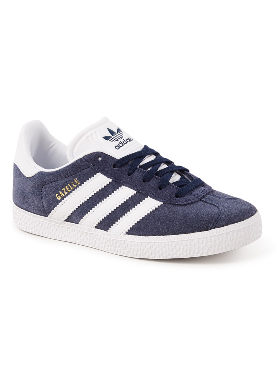 Adidas Gazelle sneaker van suède - voorkant indigo