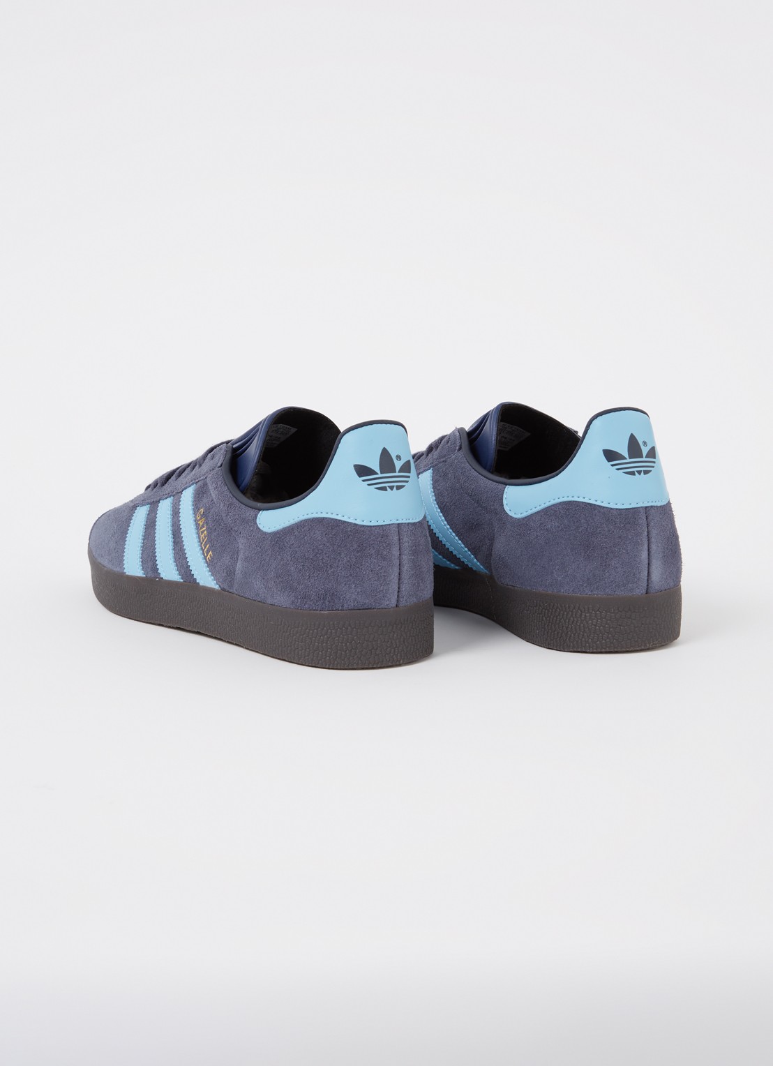 Adidas Gazelle sneaker van suède  - detail 2 staalblauw