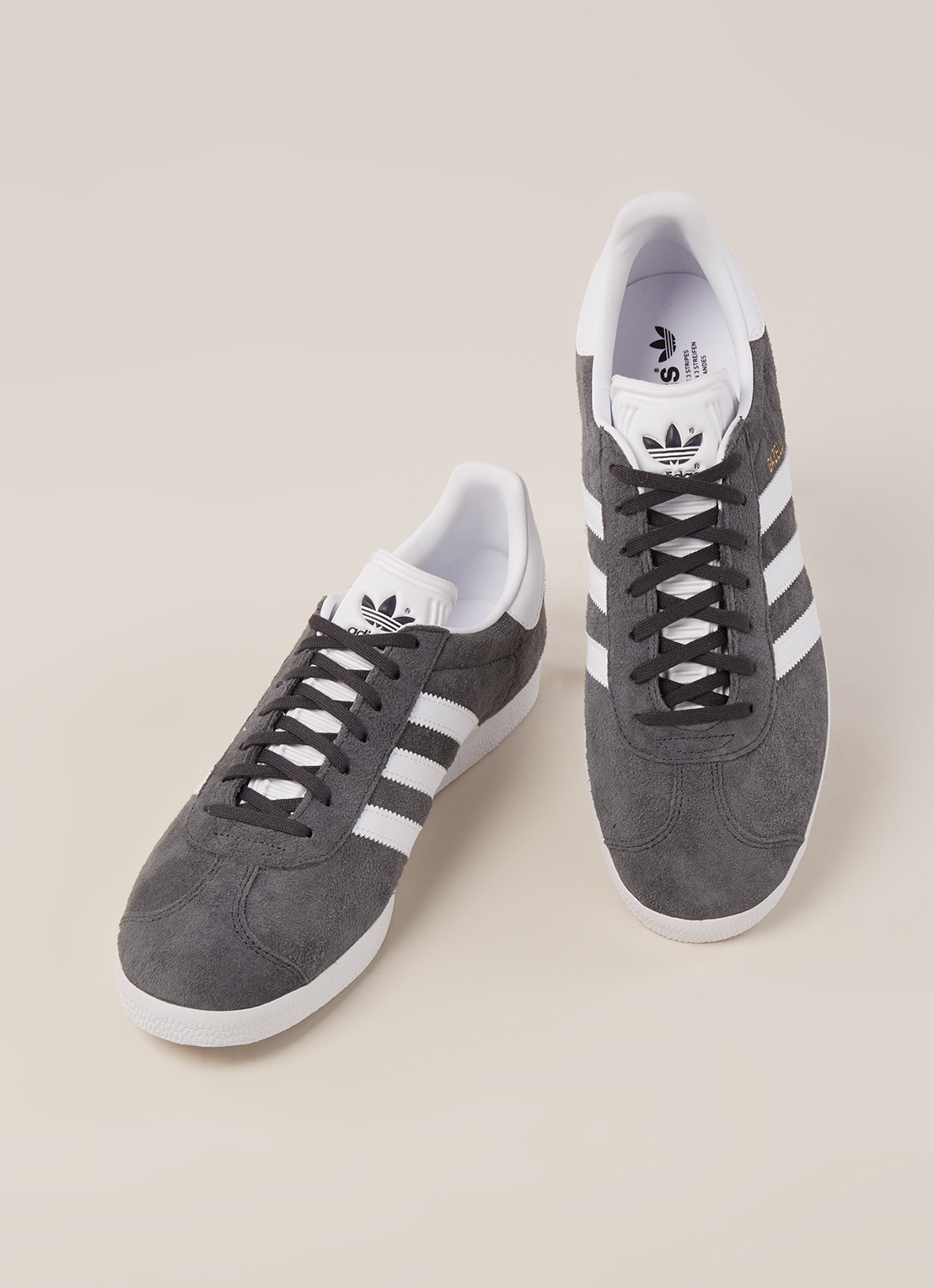 Adidas Gazelle sneaker van suède - detail 4 grijs