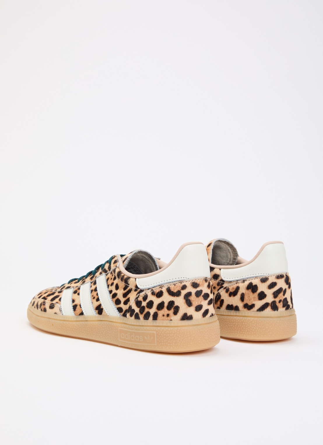 Adidas Handball Spezial sneaker met panterprint - achterkant camel