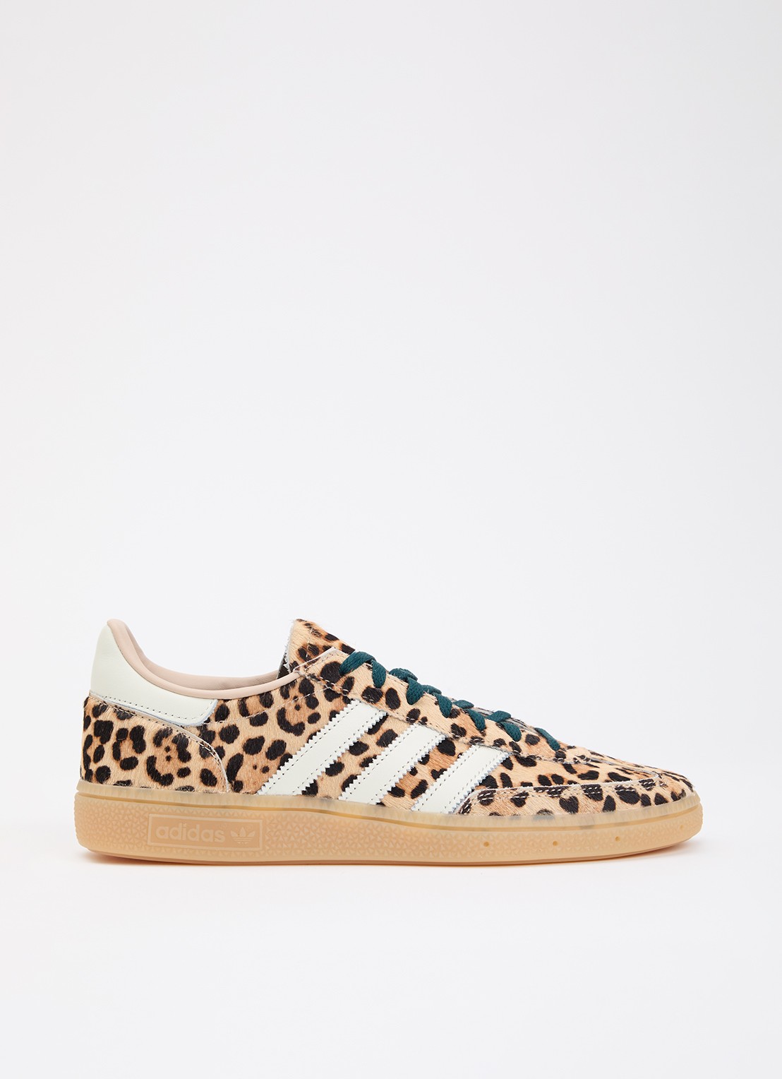 Adidas Handball Spezial sneaker met panterprint - voorkant 2 camel