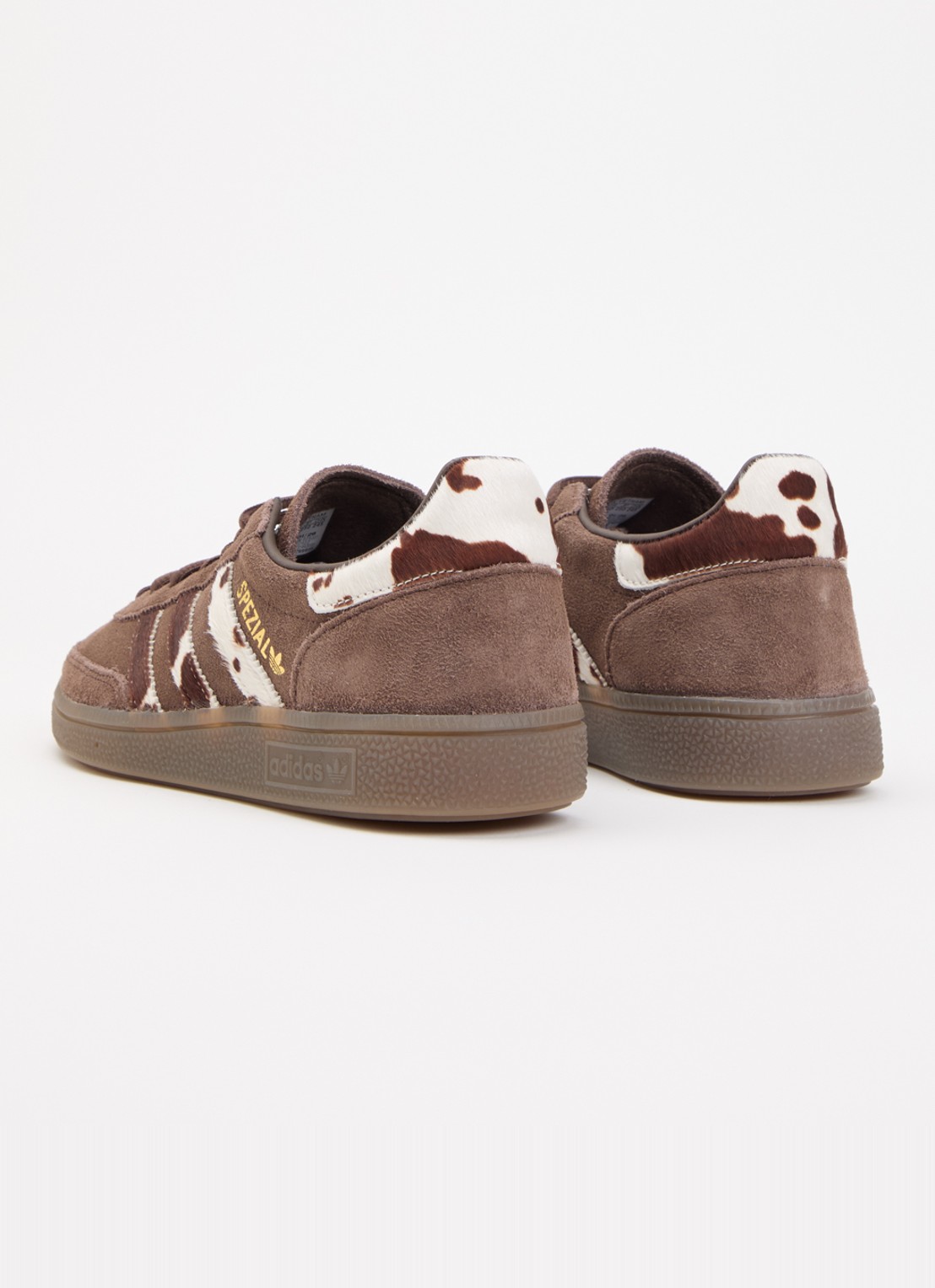 Adidas Handball Spezial sneaker van suède met dierenprint - achterkant 5 bruin