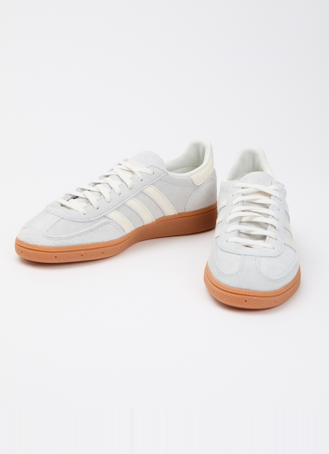 Adidas Handball Spezial sneaker van suède met leren details - detail 3 lichtgrijs