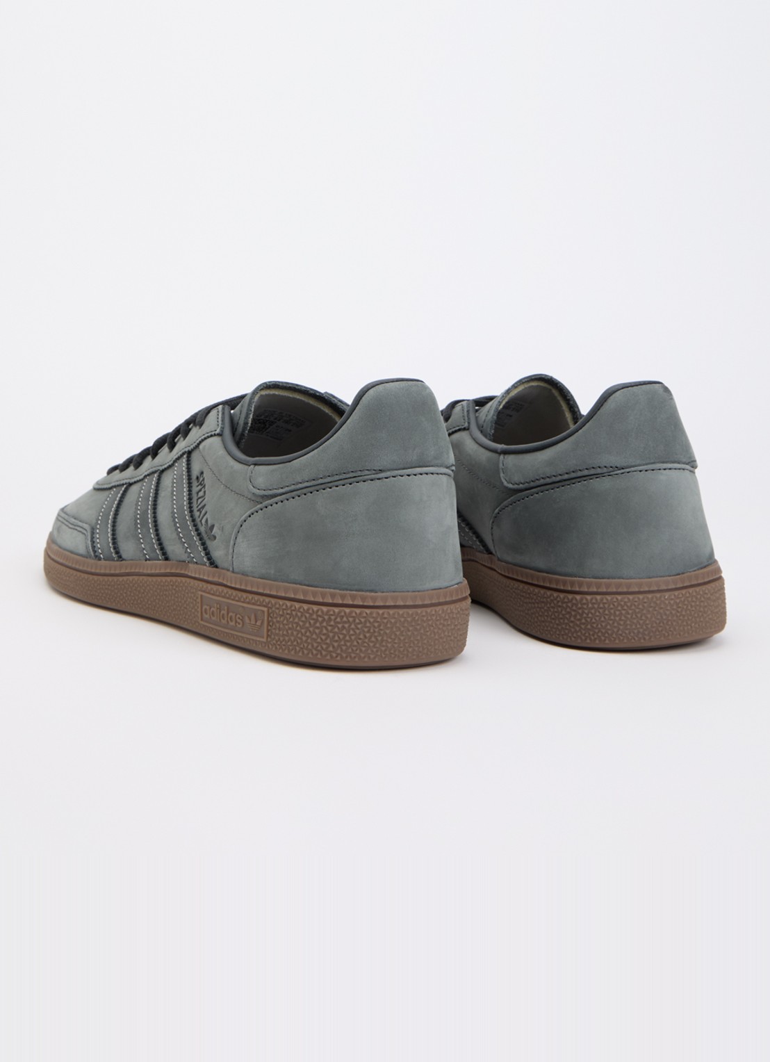 Adidas Handball Spezial sneaker van suède met leren details  - achterkant 5 antraciet