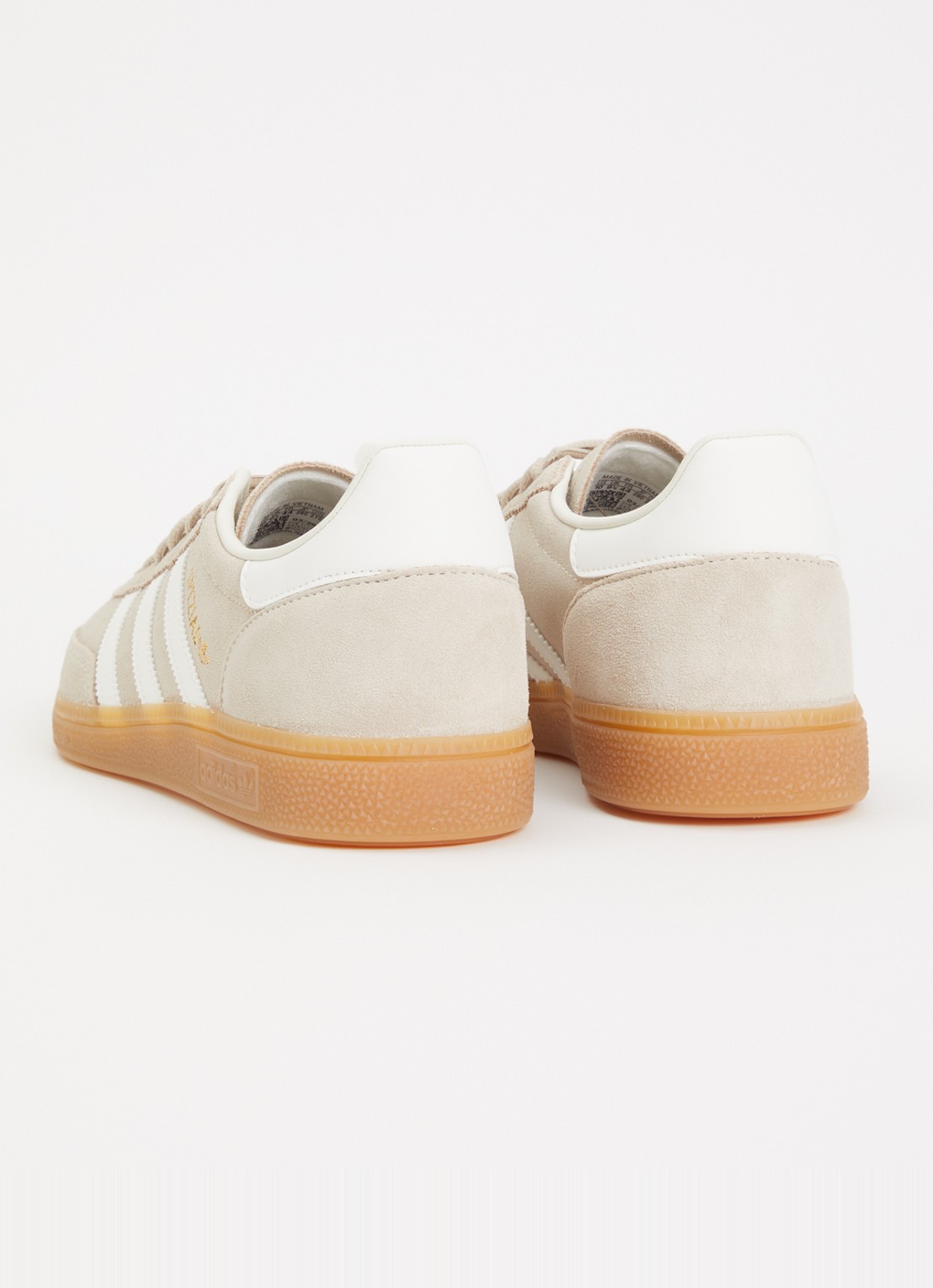 Adidas Handball Spezial sneaker van suède met leren details  - achterkant 5 beige